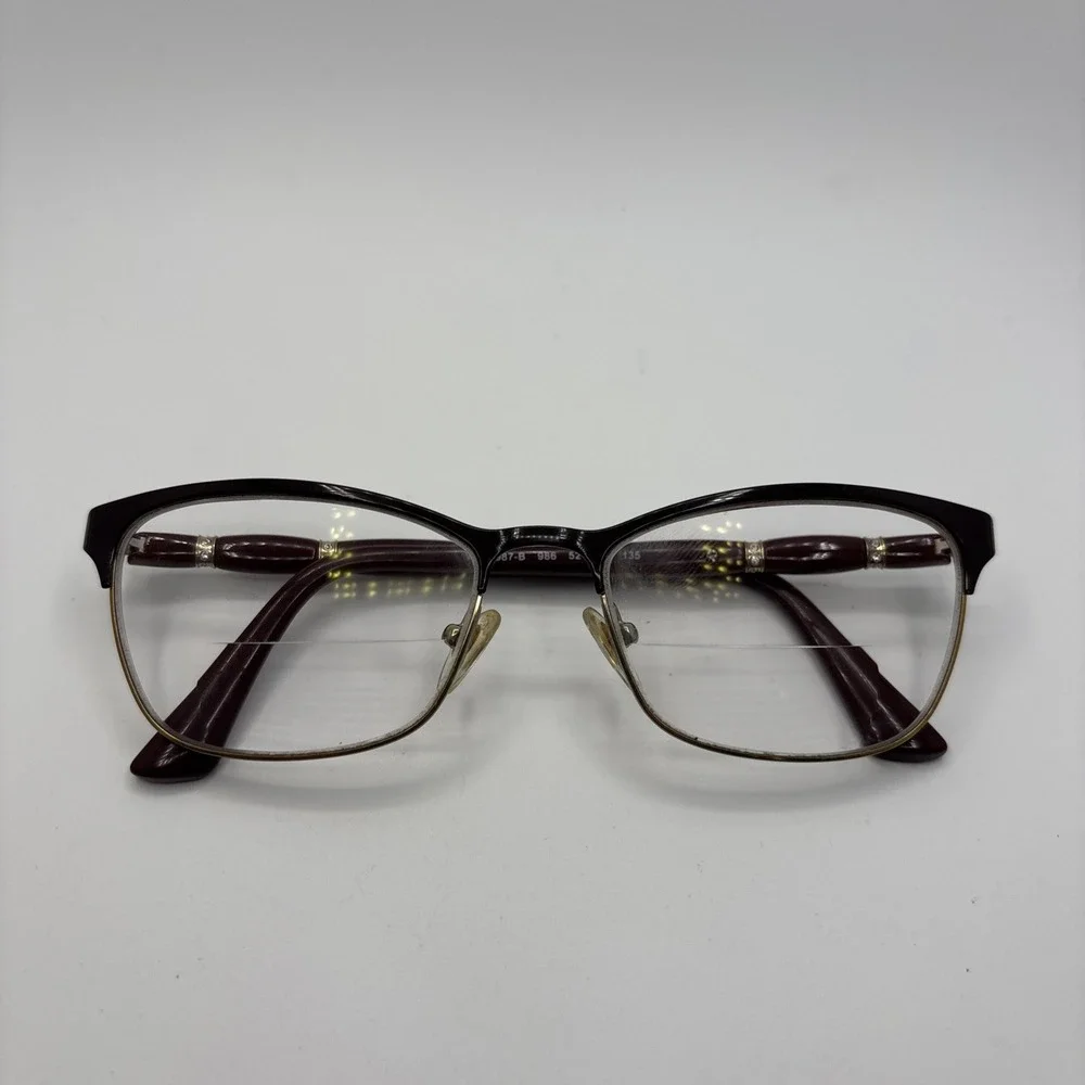Vogue Burgundy Gold Eyeglasses Frame VO3987-B 986 52-16-135mm #D70